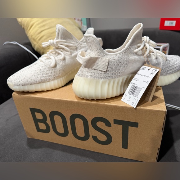 Adidas Yeezy Boost 350 V2 in Bone color.